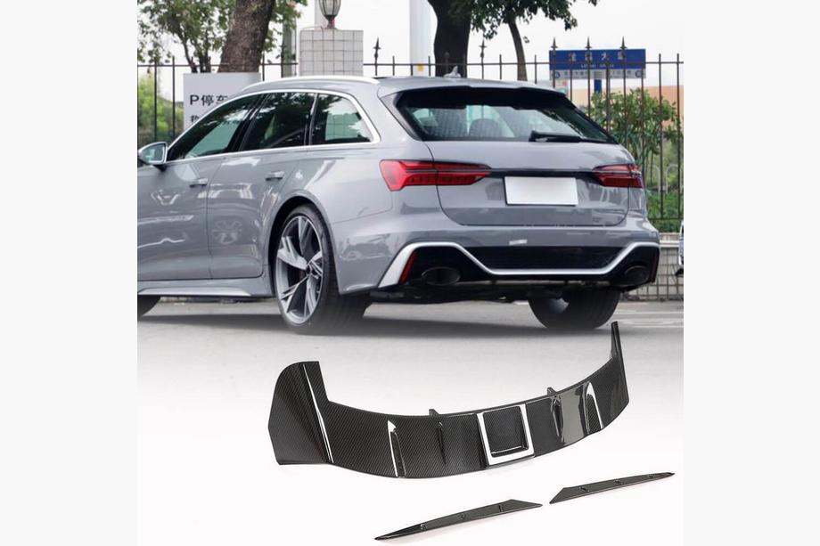Audi A6 C8 2018–2025 Spojler V2 (za Avant, 3 kosi, karbon) Image