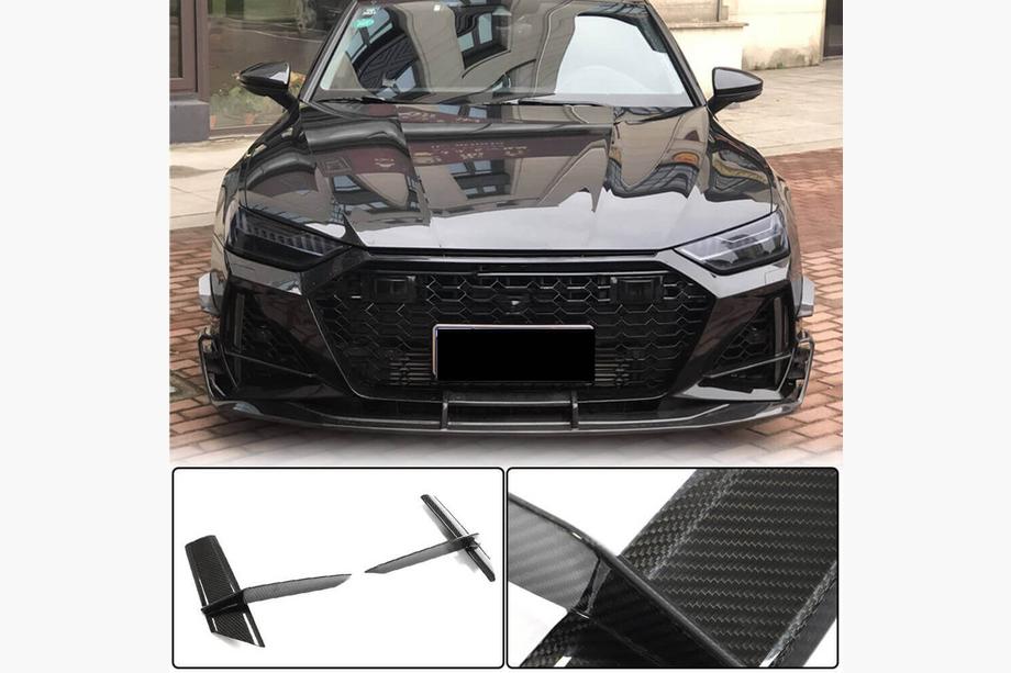 Audi A7 2018– Obloge prezračevalnih odprtin sprednjega odbijača V1 (za RS7 2018-2022, suhi karbon) Image