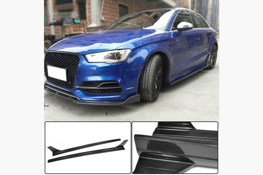 Audi A3 2012–2020 Stranski pragovi V4 (za S-Line Sedan, karbon) Image