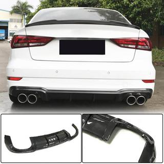 Difuzor zadnjega odbijača V5 (za S-Line Sedan 2017-2020, karbon) Audi A3 2012–2020 fotografija 1