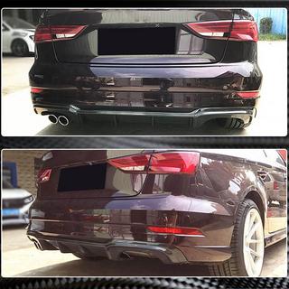 Difuzor zadnjega odbijača V5 (za S-Line Sedan 2017-2020, karbon) Audi A3 2012–2020 fotografija 3