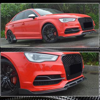 Lip spojler sprednjega odbijača Lip V3 (za S-Line Sedan 2012-2016, karbon) Audi A3 2012–2020 fotografija 4