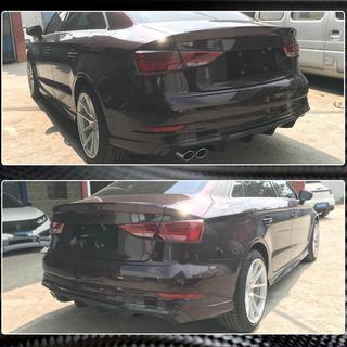 Difuzor zadnjega odbijača V4 (za S-Line Sedan 2017-2020, karbon) Audi A3 2012–2020 fotografija 4