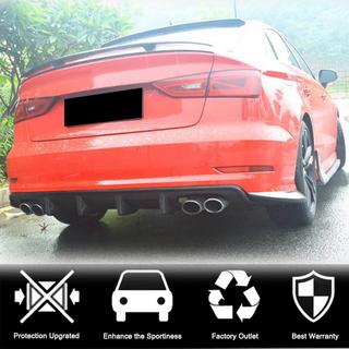 Difuzor zadnjega odbijača V3 (za S-Line Sedan 2012-2016, karbon) Audi A3 2012–2020 fotografija 2