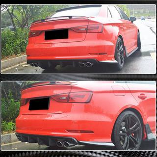 Difuzor zadnjega odbijača V3 (za S-Line Sedan 2012-2016, karbon) Audi A3 2012–2020 fotografija 3