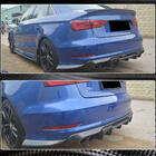 Audi A3 2012–2020 Difuzor zadnjega odbijača V1 (za S-Line Sedan 2012-2016, karbon) fotografija 3