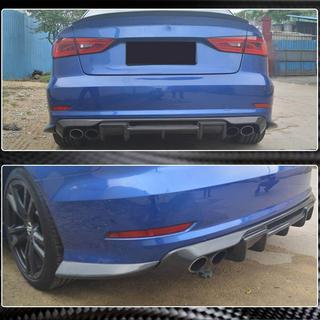 Dodatki za zadnji odbijač Flap (za S-Line Sedan 2012-2016, karbon) Audi A3 2012–2020 fotografija 3
