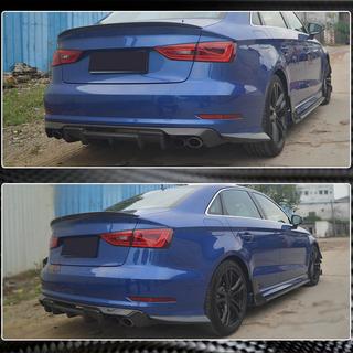 Dodatki za zadnji odbijač Flap (za S-Line Sedan 2012-2016, karbon) Audi A3 2012–2020 fotografija 4