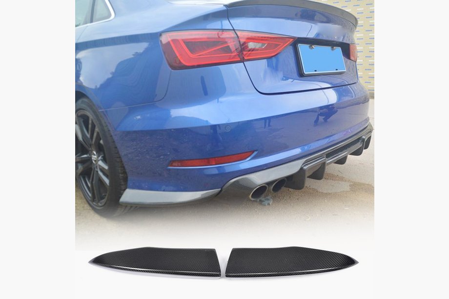 Audi A3 2012–2020 Dodatki za zadnji odbijač Flap (za S-Line Sedan 2012-2016, karbon) Image