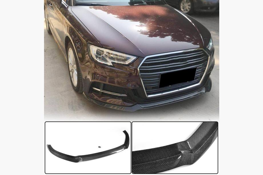Audi A3 2012–2020 Lip spojler sprednjega odbijača Lip V1 (za S-Line 2017-2020 HB, karbon) Image