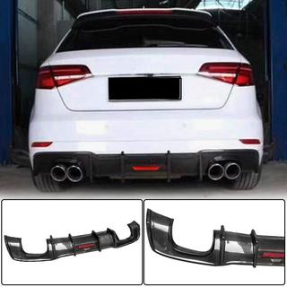 Difuzor zadnjega odbijača V1 (za S-Line HB 2017-2020, karbon) Audi A3 2012–2020 fotografija 1