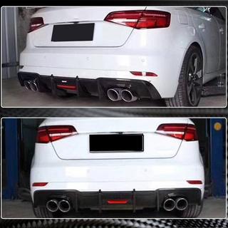 Difuzor zadnjega odbijača V1 (za S-Line HB 2017-2020, karbon) Audi A3 2012–2020 fotografija 3
