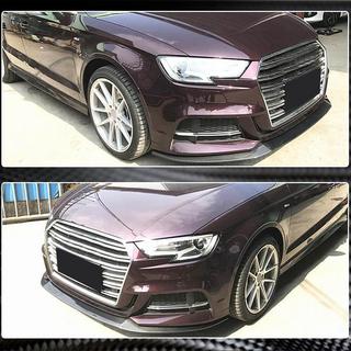 Lip spojler sprednjega odbijača Lip V3 (za S-Line Sedan 2017-2020, karbon) fotografija 4