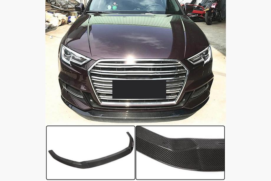 Audi A3 2012–2020 Lip spojler sprednjega odbijača Lip V3 (za S-Line Sedan 2017-2020, karbon) Image