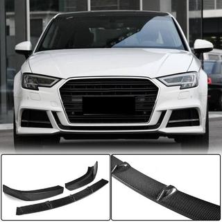 Sprednji lip spojler odbijača Lip V2 (za S-Line Sedan 2017-2020, karbon) fotografija 1