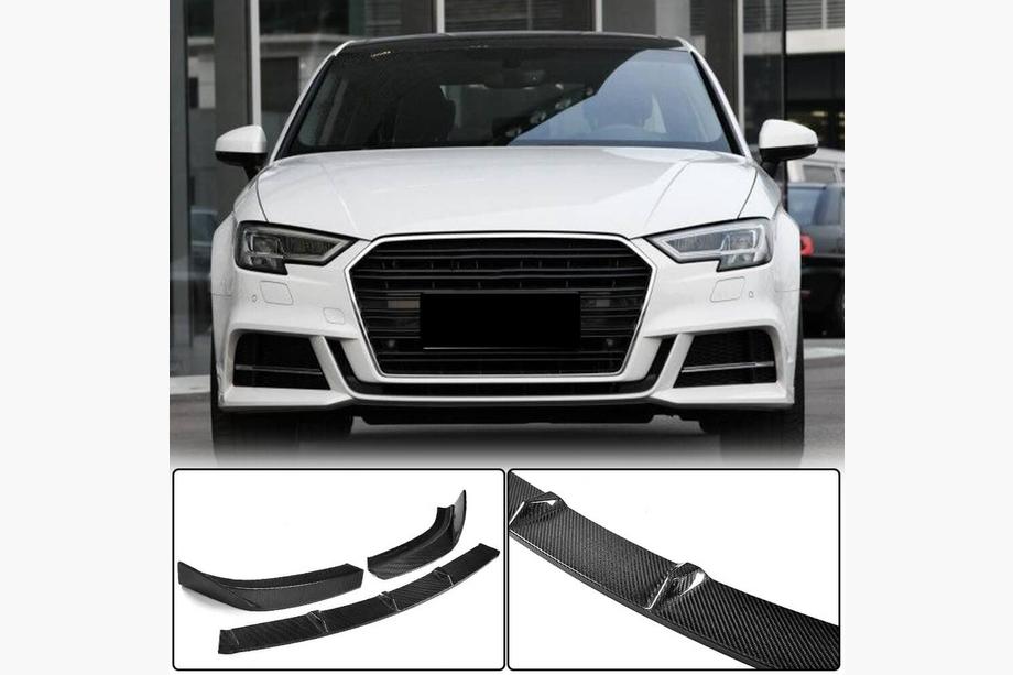 Audi A3 2012–2020 Sprednji lip spojler odbijača Lip V2 (za S-Line Sedan 2017-2020, karbon) Image
