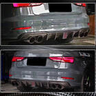 Audi A3 2012–2020 Difuzor zadnjega odbijača V2 (za S-Line Sedan 2017-2020, karbonski) fotografija 4