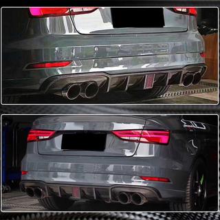 Difuzor zadnjega odbijača V2 (za S-Line Sedan 2017-2020, karbonski) Audi A3 2012–2020 fotografija 4