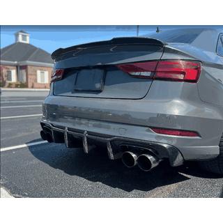 Difuzor zadnjega odbijača V1 (za S-Line Sedan 2017-2020, karbon) Audi A3 2012–2020 fotografija 2