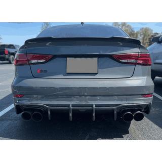 Difuzor zadnjega odbijača V1 (za S-Line Sedan 2017-2020, karbon) Audi A3 2012–2020 fotografija 3