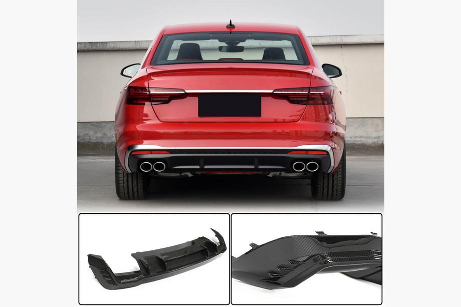 Audi A4 B10 2024– Difuzor zadnjega odbijača V1 (za S-Line, karbon) Image