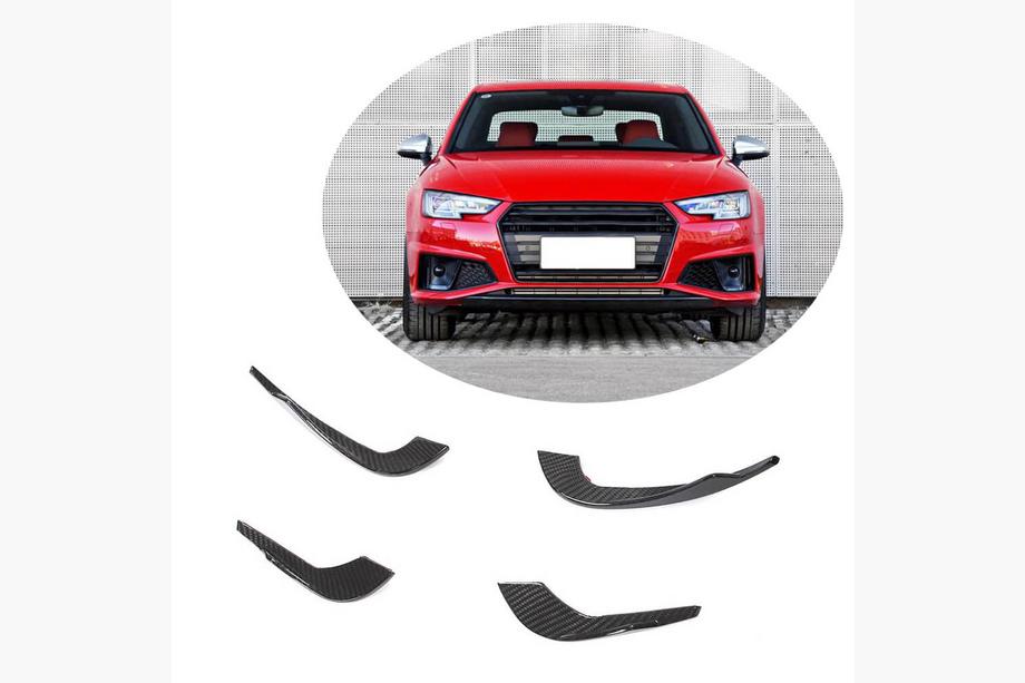 Audi A4 B9 2015–2024 Sprednji lip odbijača V3 (za S-Line Sedan 2015-2019, karbonska vlakna) Image