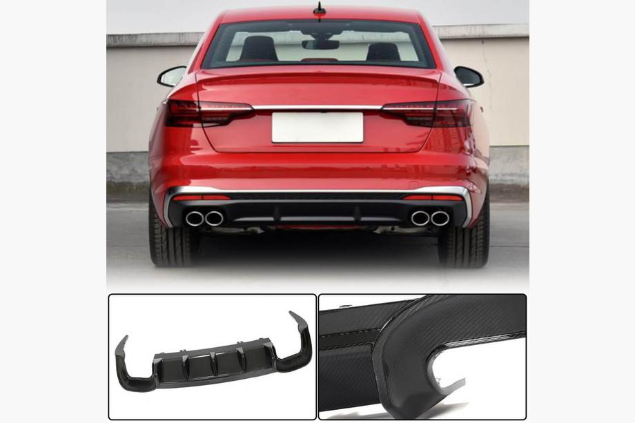 Audi A4 B10 2024– Difuzor zadnjega odbijača V2 (za S-Line, karbon) Image