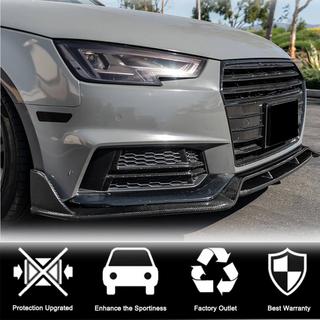 Lip spojler sprednjega odbijača Lip V2 (za S-Line Sedan 2015-2019, karbon) fotografija 3