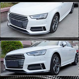 Lip spojler sprednjega odbijača Lip V4 (za S-Line Sedan 2015-2019, karbon) fotografija 3