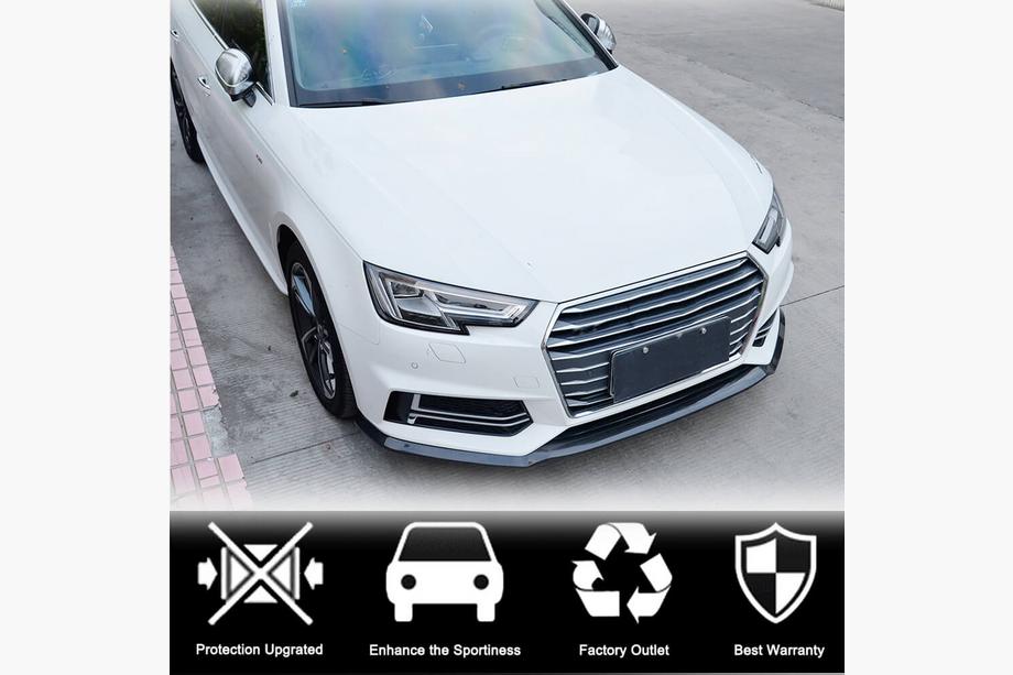 Audi A4 B9 2015–2024 Lip spojler sprednjega odbijača Lip V4 (za S-Line Sedan 2015-2019, karbon) Fotografija 2