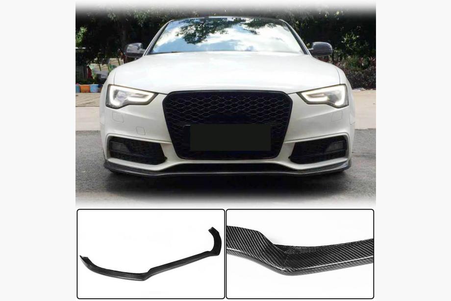 Audi A5 2007–2015 Lip spojler sprednjega odbijača Lip V1 (za S-Line 2012-2015, karbon) Fotografija 1