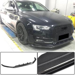 Lip spojler sprednjega odbijača Lip V4 (za S-Line 2012-2015, karbon) Audi A5 2007–2015 fotografija 1