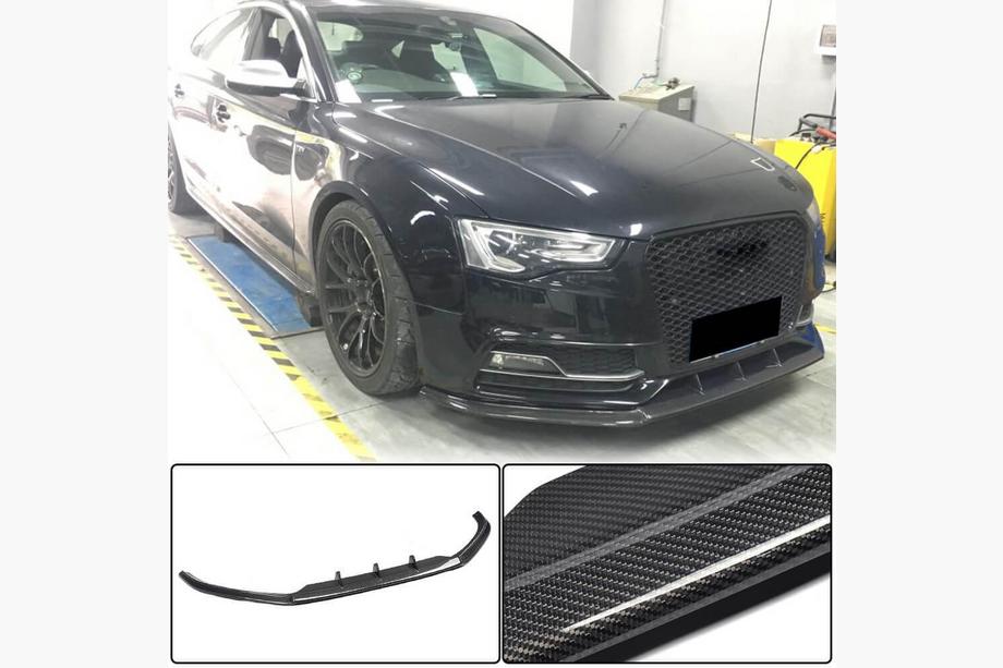 Audi A5 2007–2015 Lip spojler sprednjega odbijača Lip V4 (za S-Line 2012-2015, karbon) Image