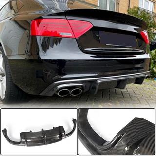 Difuzor zadnjega odbijača V3 (za S-Line 2012-2015, karbon) Audi A5 2007–2015 fotografija 1