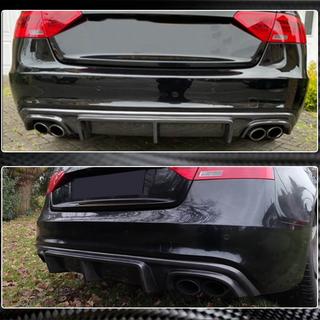 Difuzor zadnjega odbijača V3 (za S-Line 2012-2015, karbon) Audi A5 2007–2015 fotografija 4
