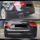 Audi A5 2007–2015 Difuzor zadnjega odbijača V2 (za S-Line 2012-2015, karbon) fotografija 4