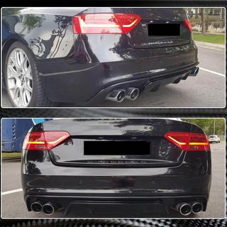 Difuzor zadnjega odbijača V2 (za S-Line 2012-2015, karbon) Audi A5 2007–2015 fotografija 4