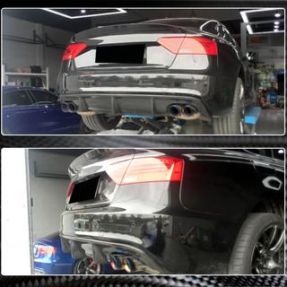 Difuzor zadnjega odbijača V1 (za S-Line 2012-2015, karbon) Audi A5 2007–2015 fotografija 3