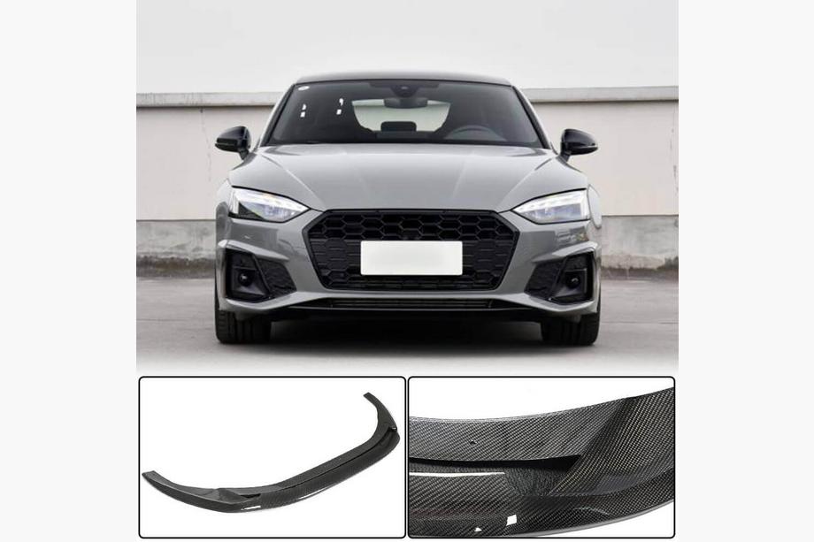 Audi A5 2016–2025 Lip spojler sprednjega odbijača Lip V3 (za S-Line 2021–2025, karbon) Image