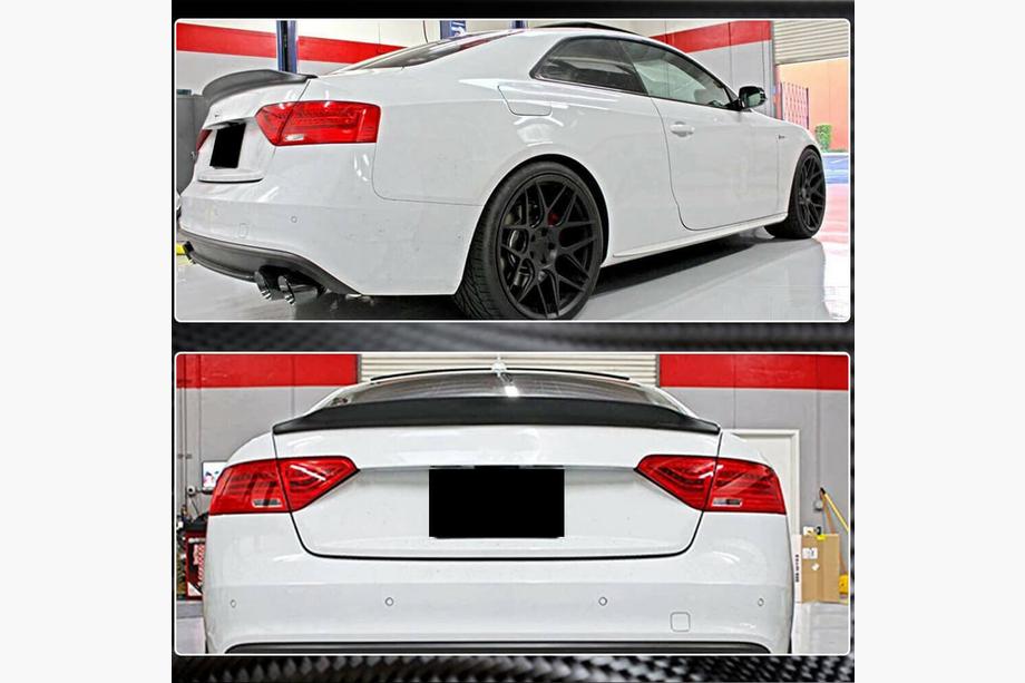 Audi A5 2007–2015 Spojler V1 (za Coupé, karbon) Fotografija 4