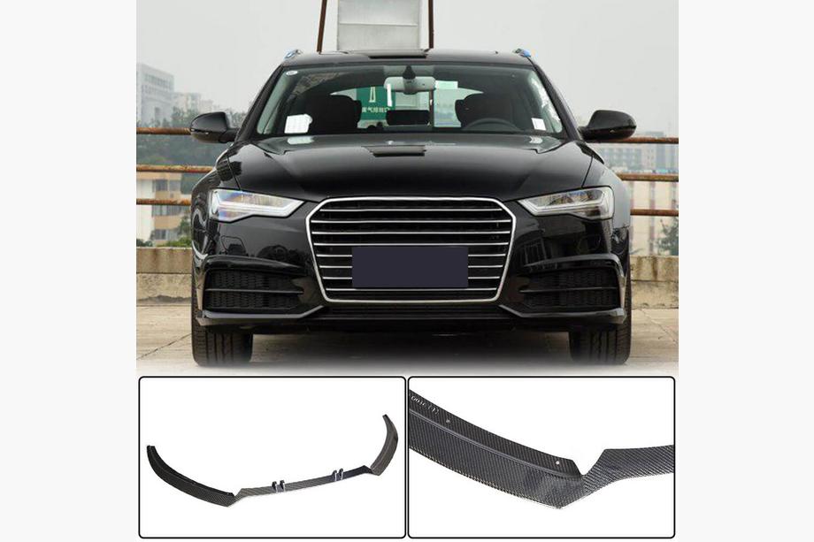 Audi A6 C7 2011–2017 Karbon V2 lip za sprednji odbijač (za S-Line 2014-2018) Image
