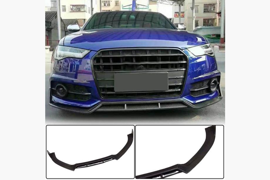 Audi A6 C7 2011–2017 Lip spojler sprednjega odbijača Carbon V1 (za S-Line 2014-2018) Image