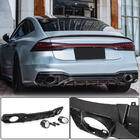Audi A7 2018– Difuzor zadnjega odbijača z izpušnimi zaključki (za S-Line 2018-2022, dry carbon) fotografija 1