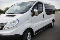 Renault Trafic 2001–2015 Pokrovi ogledal (2 kosa) Kromirana plastika fotografija 1