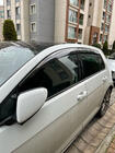 Volkswagen Golf 6 2008–2014 Vetrni deflektorji za okna s kromiranim okrasnim trakom HB (4 kos, Sunplex Steinless) fotografija 2