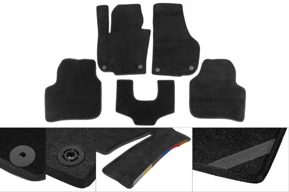 Ford Connect 2002–2006 Premium tekstilni tepihi (črni) Image