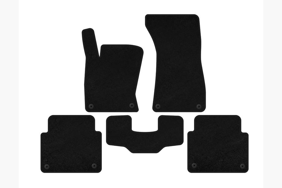 Audi A8 2002–2009 Tekstilne preproge Premium (Short, Črne) Image