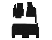 Dodge Grand Caravan V 2008–2020 Premium tekstilni tepihi (2008-2020, 2 vrsti, 8-sedežni/oprema SXT, črni) fotografija 1