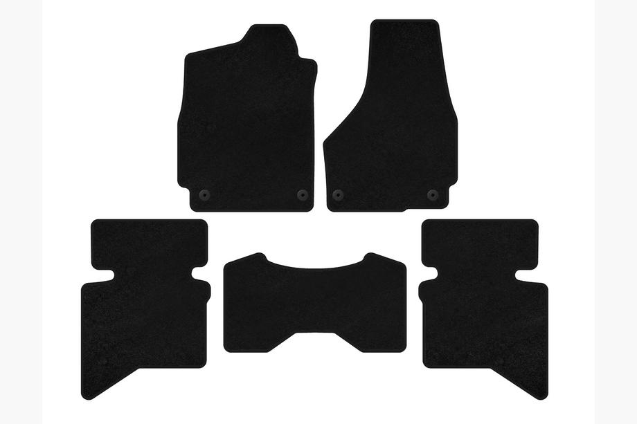 Dodge RAM (DS/DJ/D2) 2009–2024 Tekstilne preproge Premium (2009+, 5-sedežni/4-sedežna kabina, Črne) Image