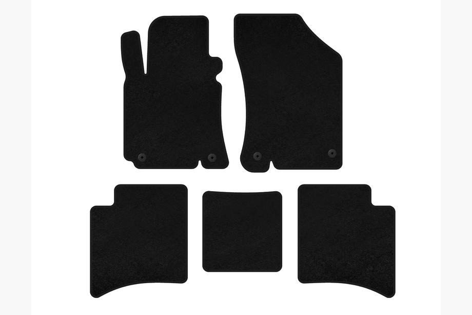 Geely MK Cross 2010–2016 Premium tekstilni tepihi za avto (Črni) Image